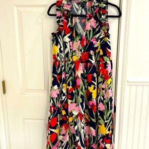 Maggy London floral sleeveless dress size 4.
